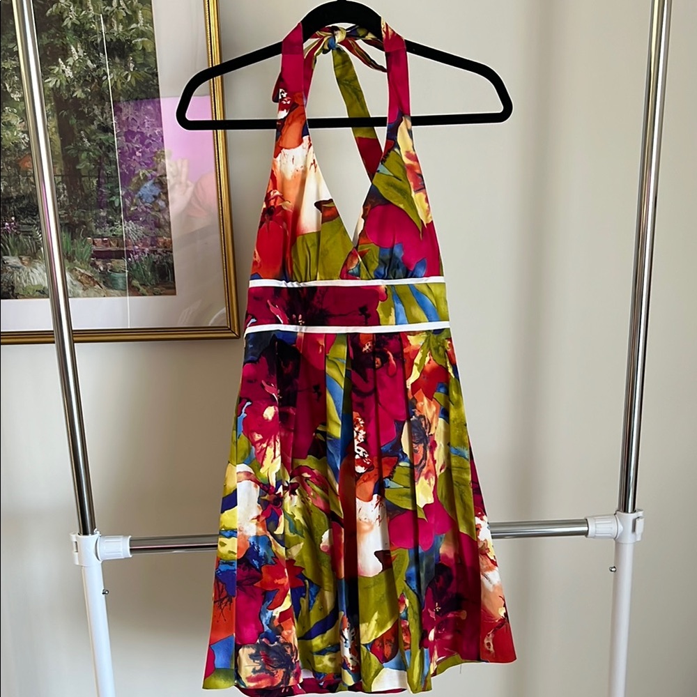 BCX Floral Halter Dress